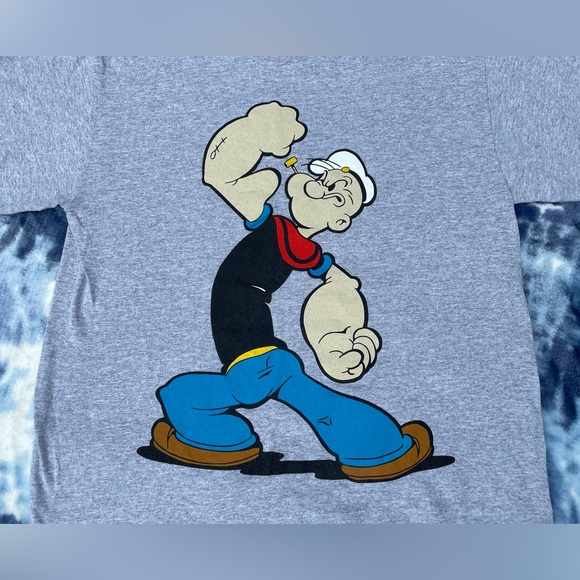 Strong to the finish 💪🏻 I eat my spinach 💪🏻 Popeye the sailor man t-shirt - Picture 2 of 5